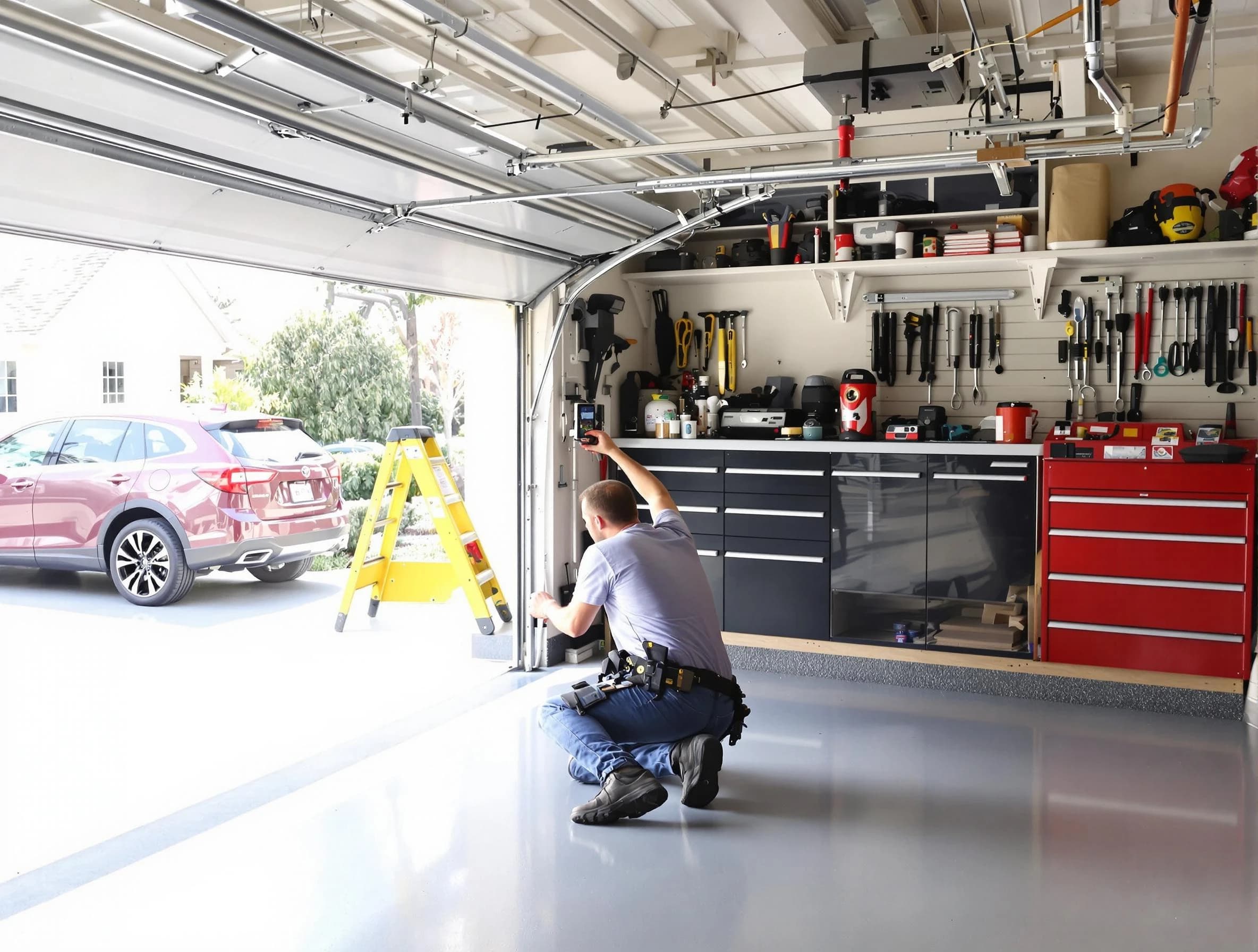 Local garage door repair service by Pleasant View Garage Door Repair in Pleasant View