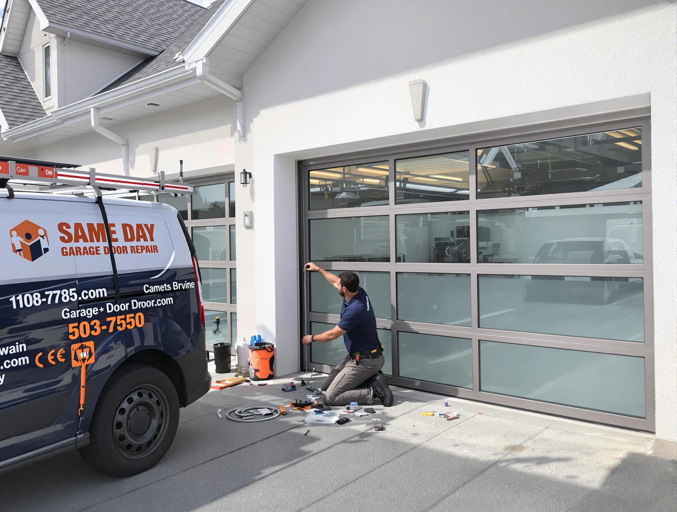 Same-day garage door repair service by Pleasant View Garage Door Repair in Pleasant View